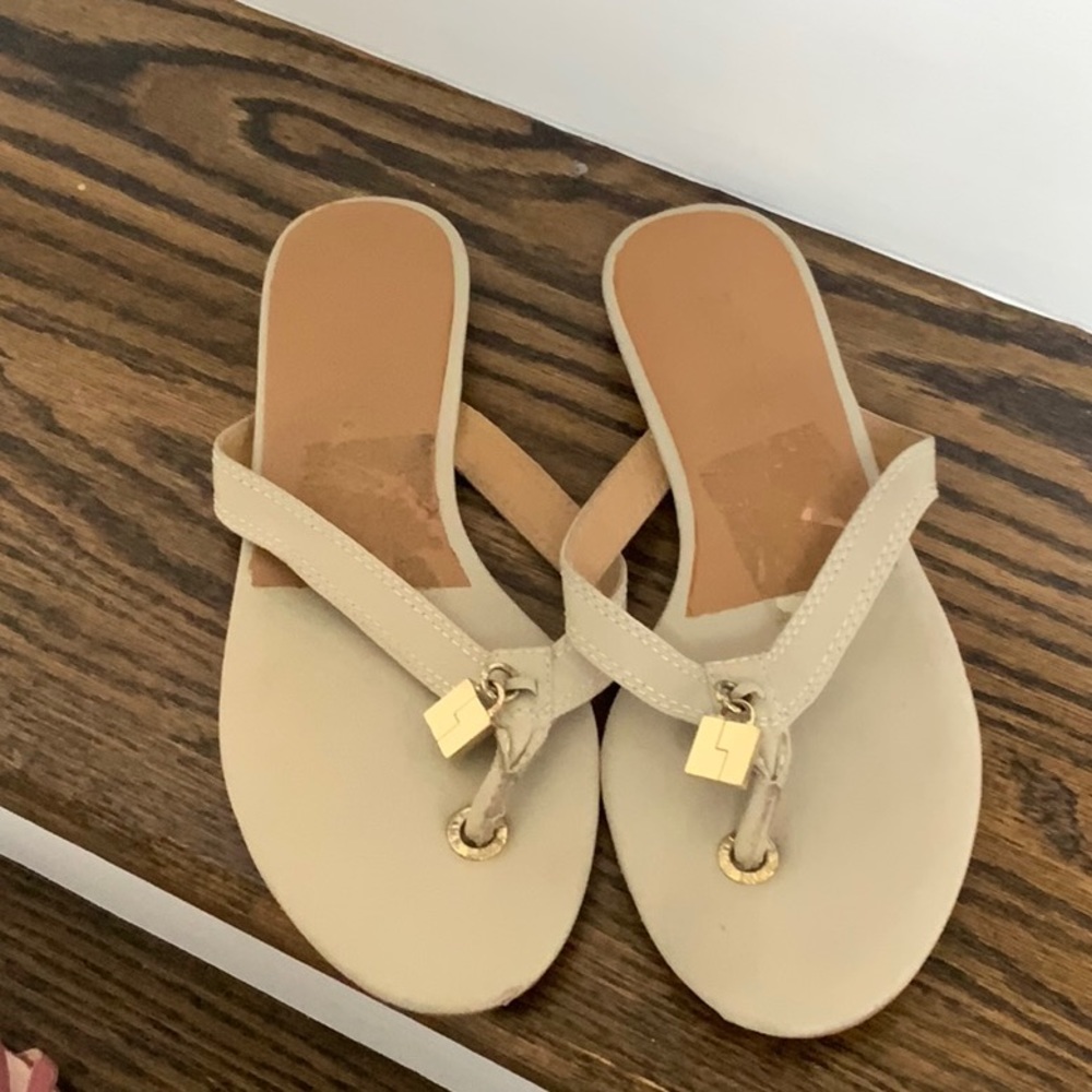 The Lamb Sandals Leather with gold details